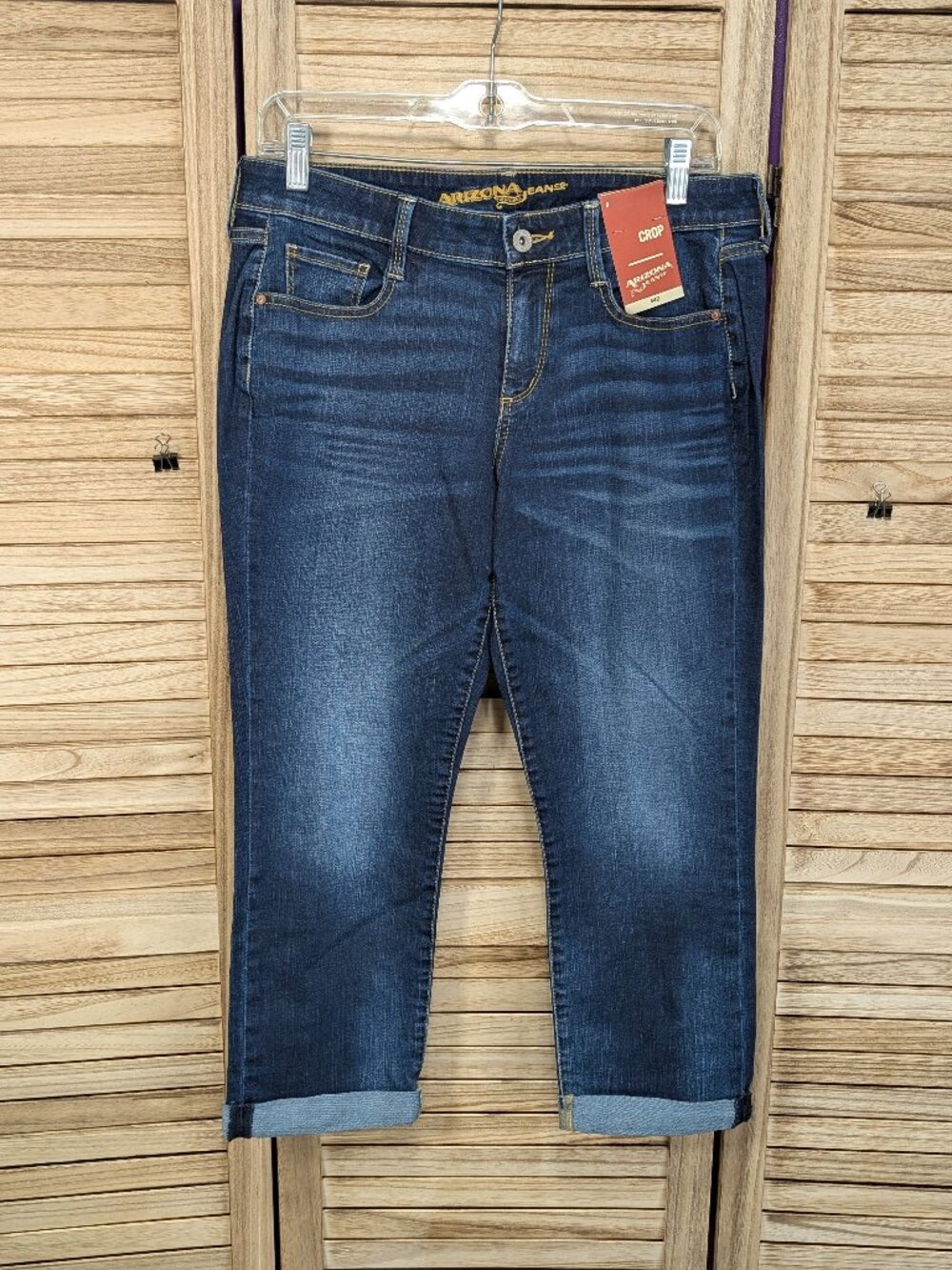 Arizona Jean Company Women’s Dark Blue Cropped Jeans Size 9 NWT